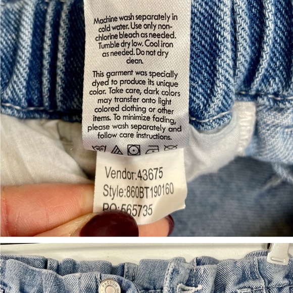 PacSun Paperbag Mom Jeans Size 26 - Picture 10 of 16